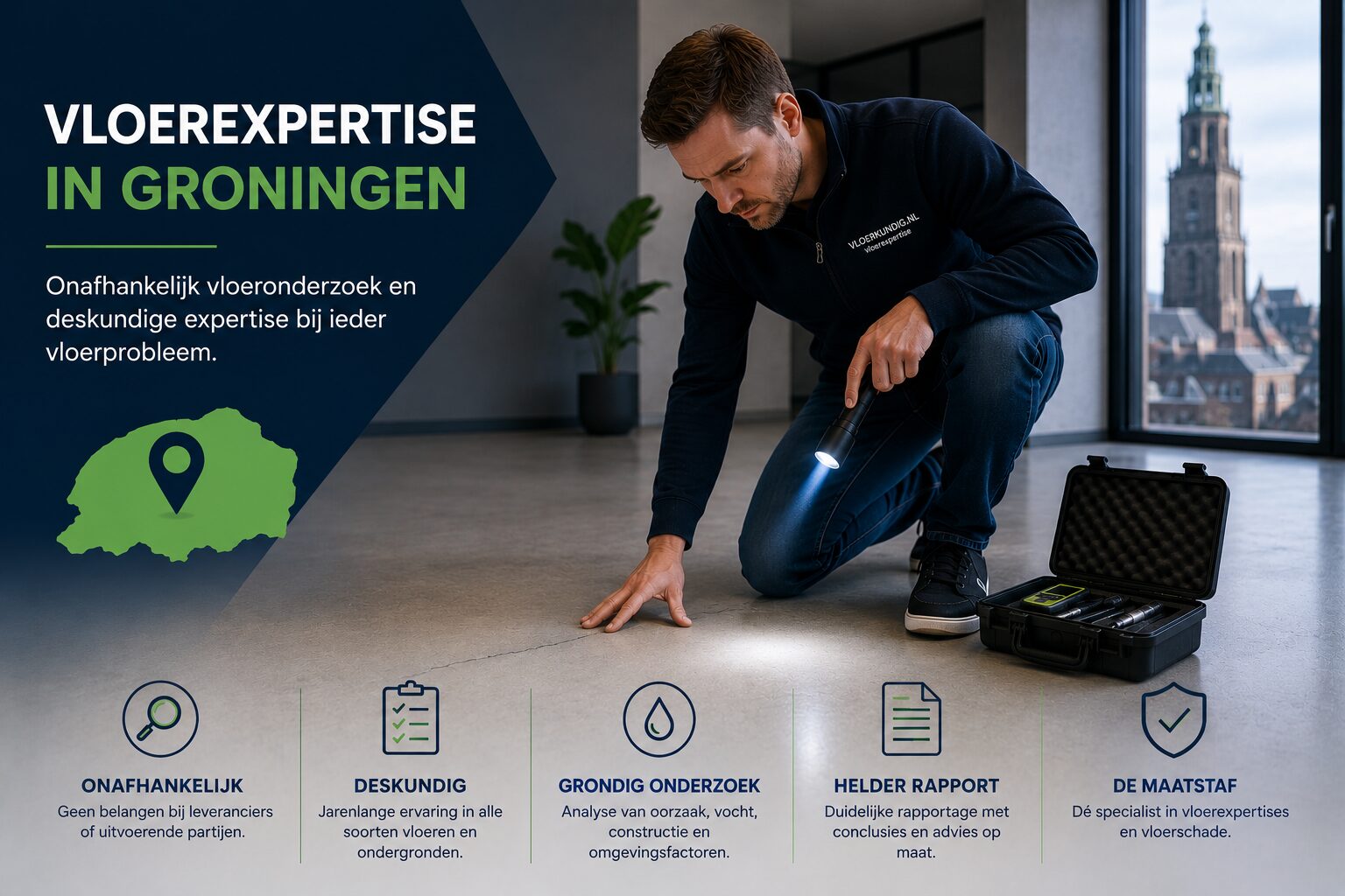 onafhankelijk expertiserapport voor vloerproblemen in Groningen